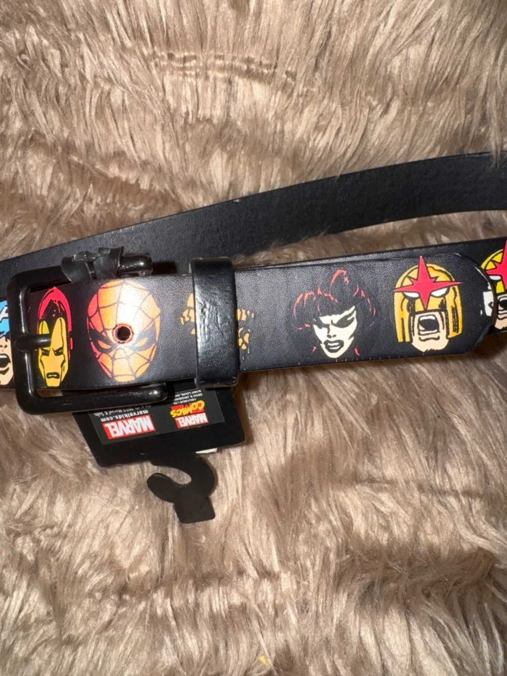 NEW VTG Marvel Superhero Kids Belt- 2013 - Spider-Man- Thor- Iron Man- And More